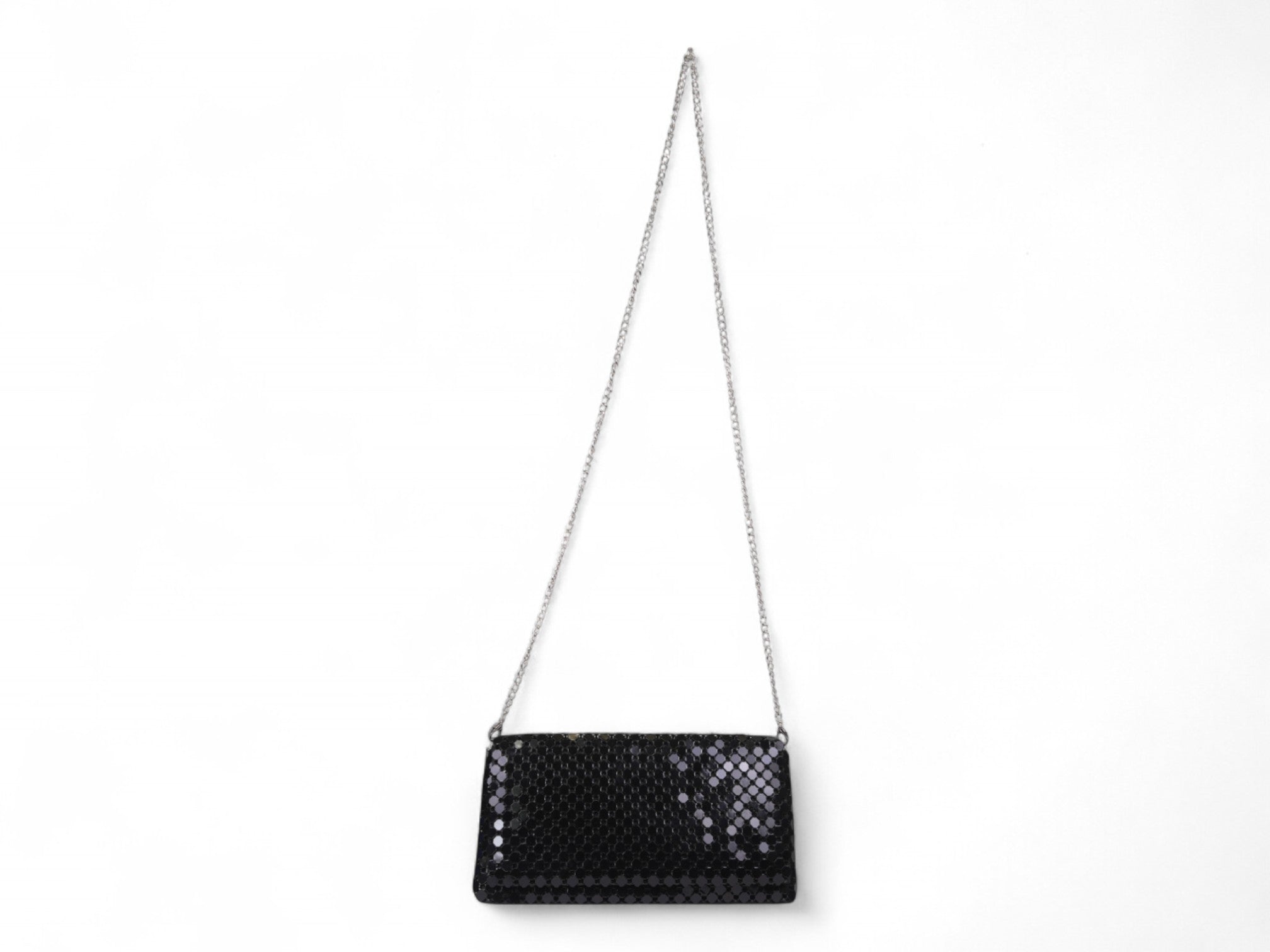 Black Metal Mesh Clutch