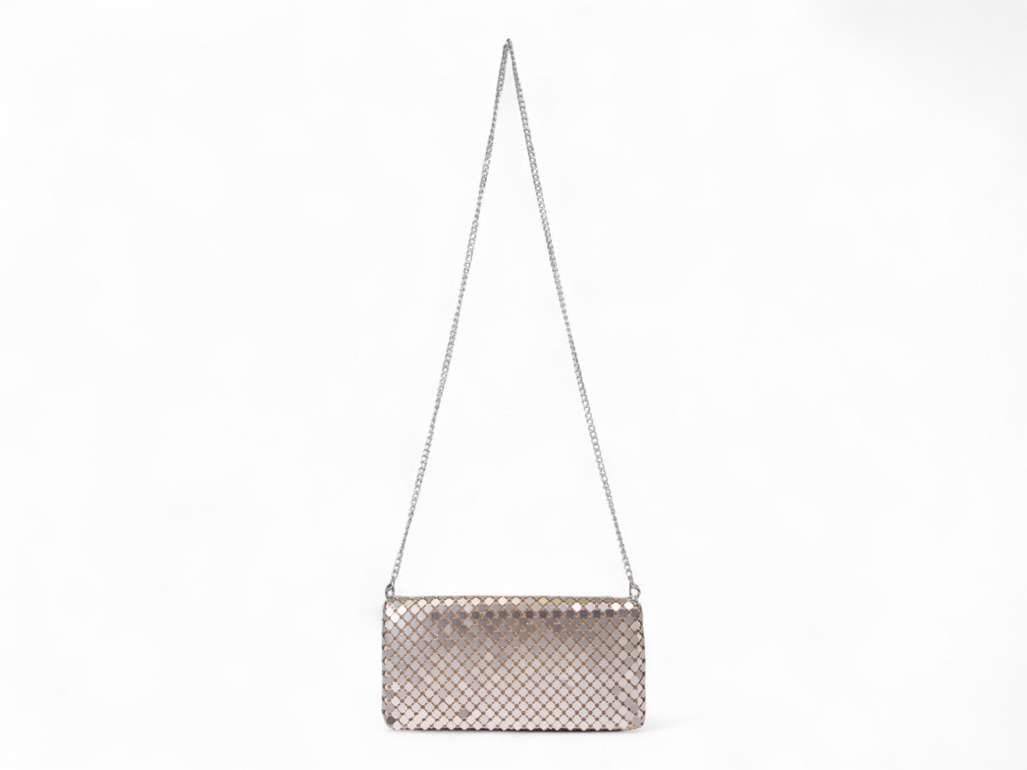 Gold Metal Mesh Clutch