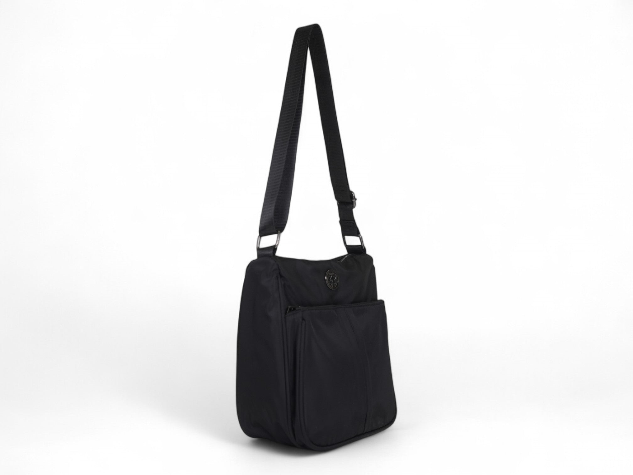 Black Nylon Crossbody