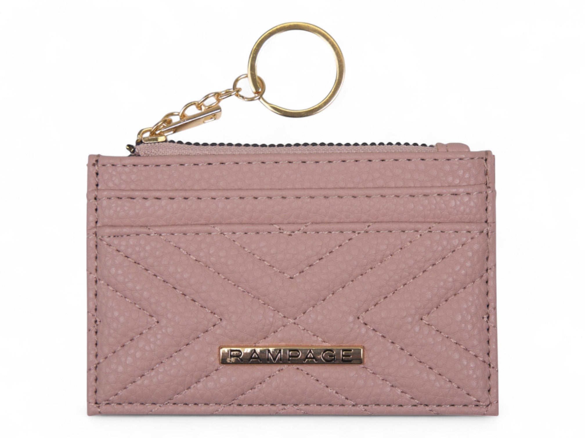 Rampage Blush Chevron ID Card Wallet