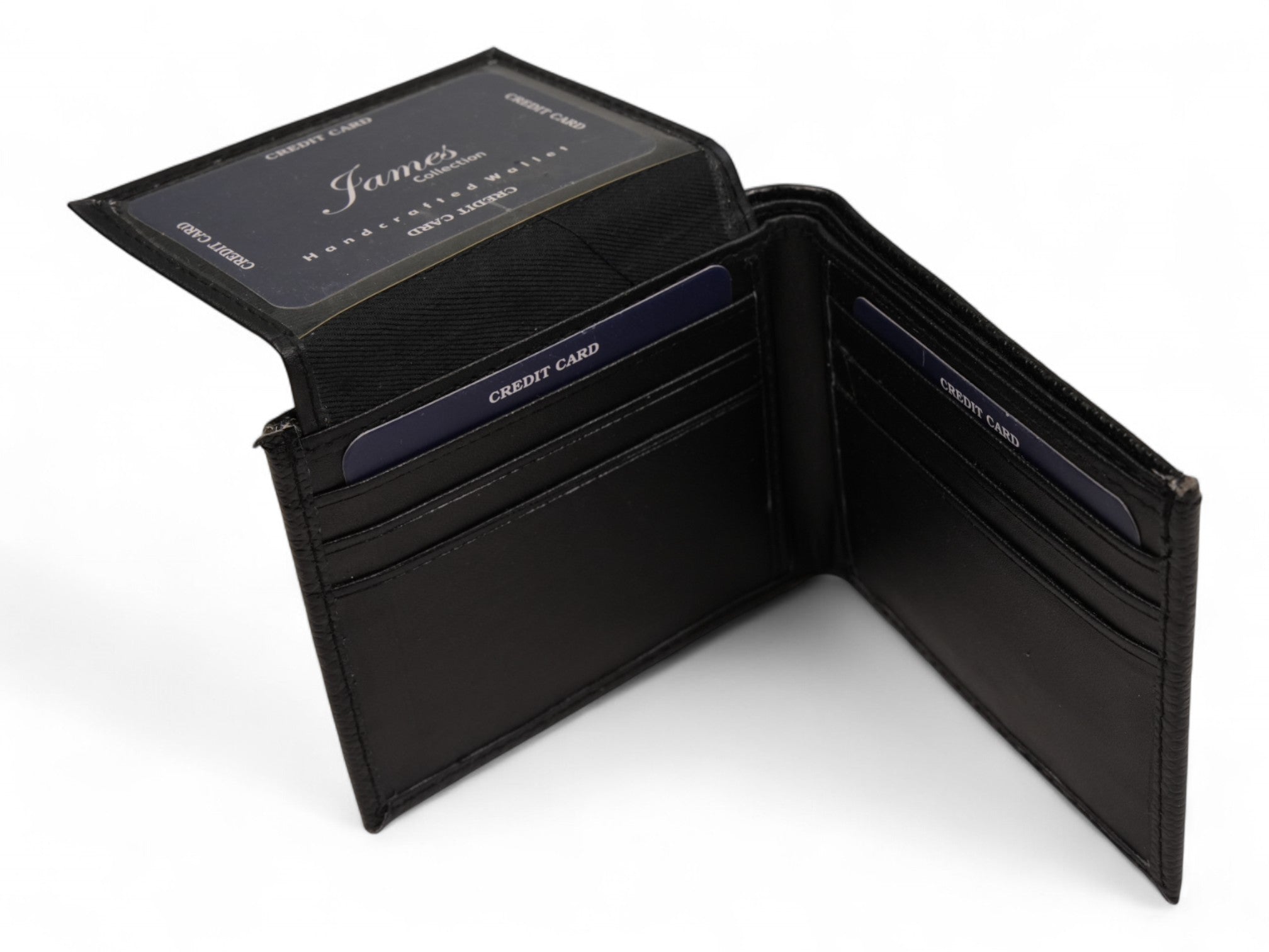 Black Men's Textured Wallet