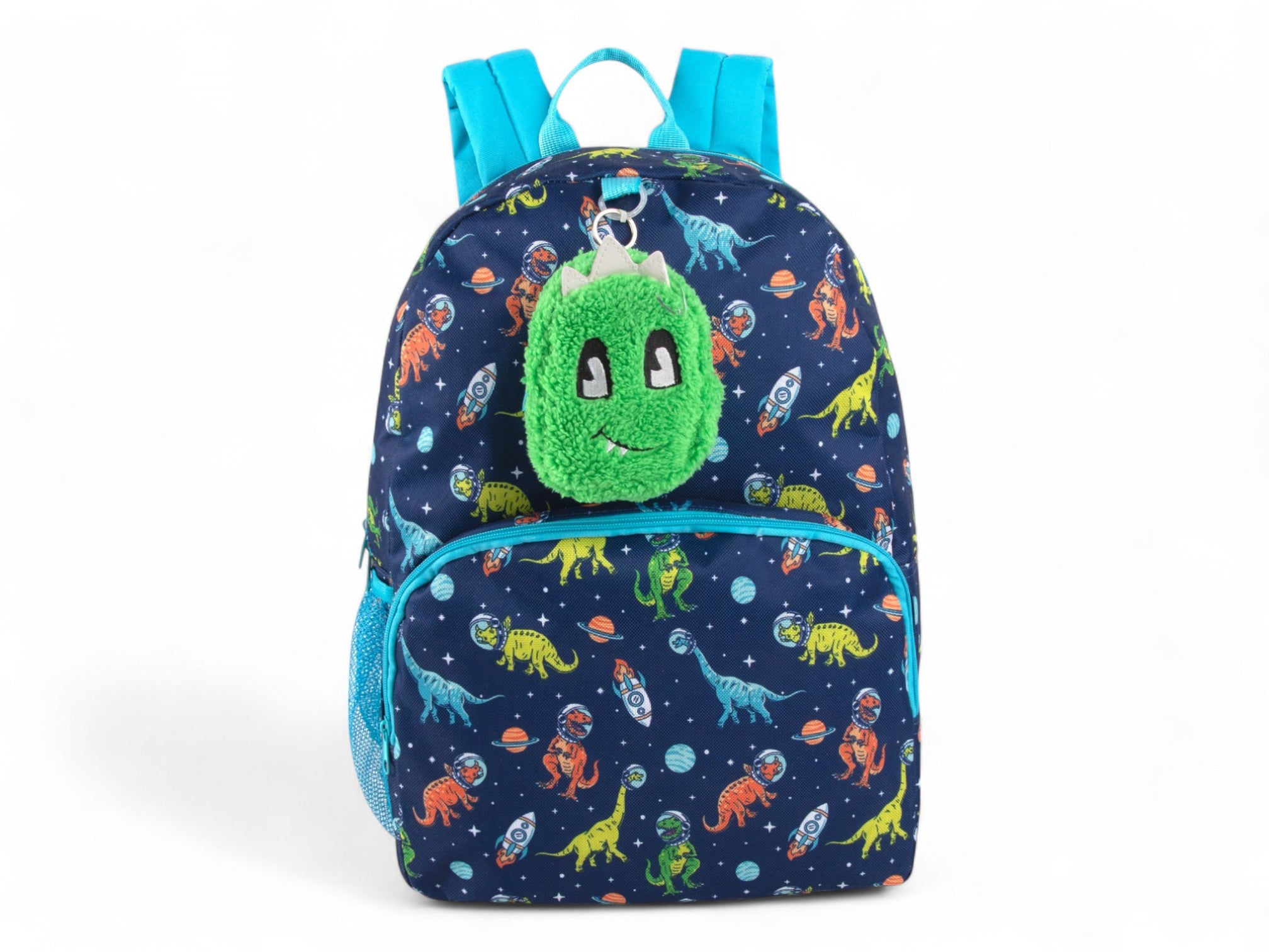 Blue Dinosaur Backpack with Critter Keychain