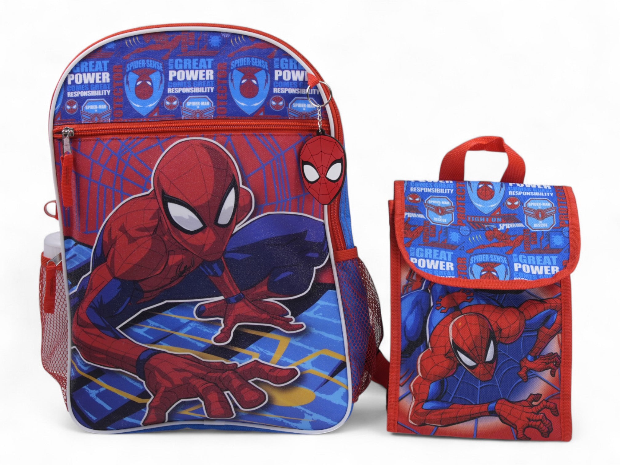 5 Piece Spiderman Backpack Set