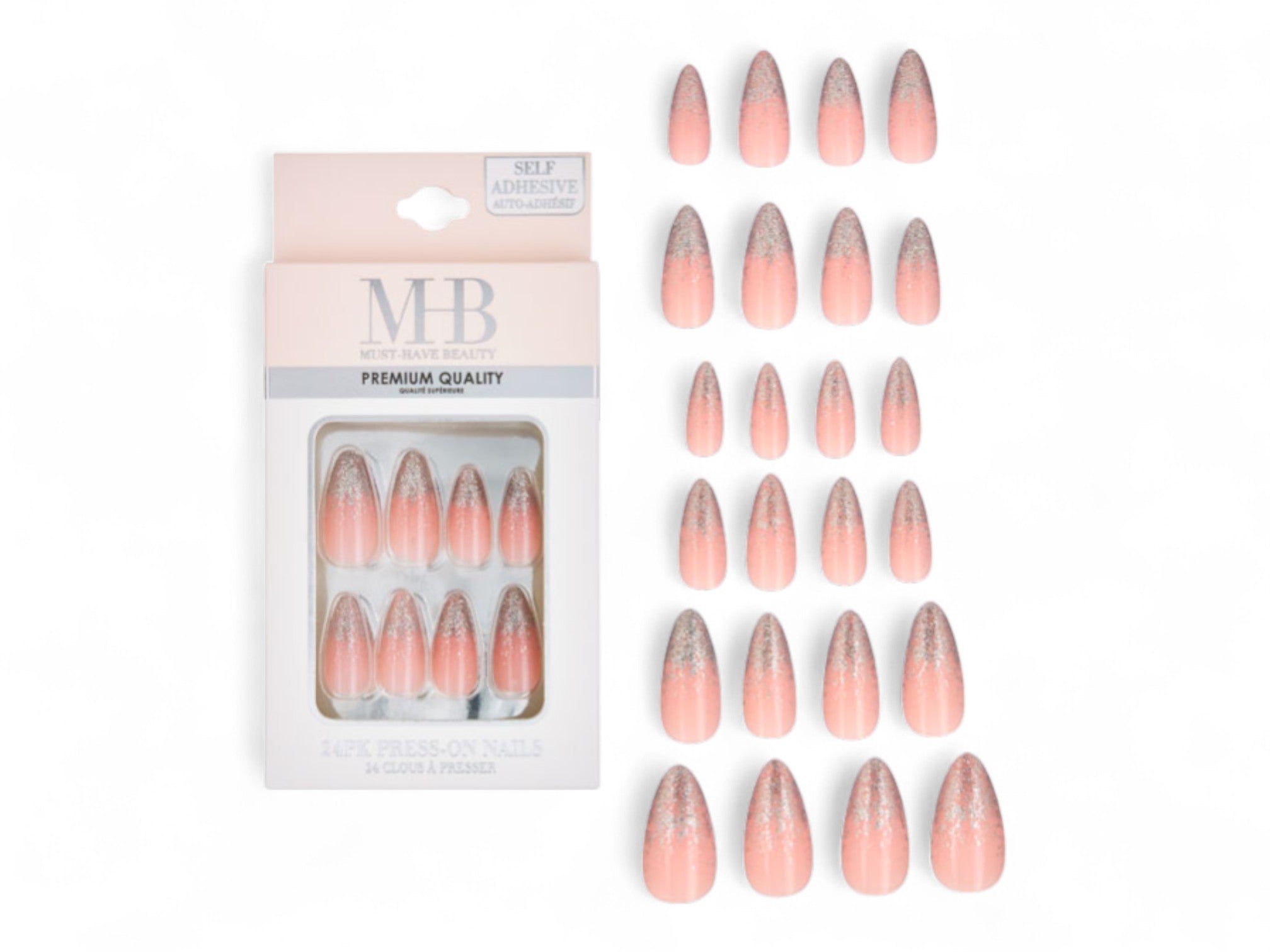 Press on Coffin Nails 24 PC