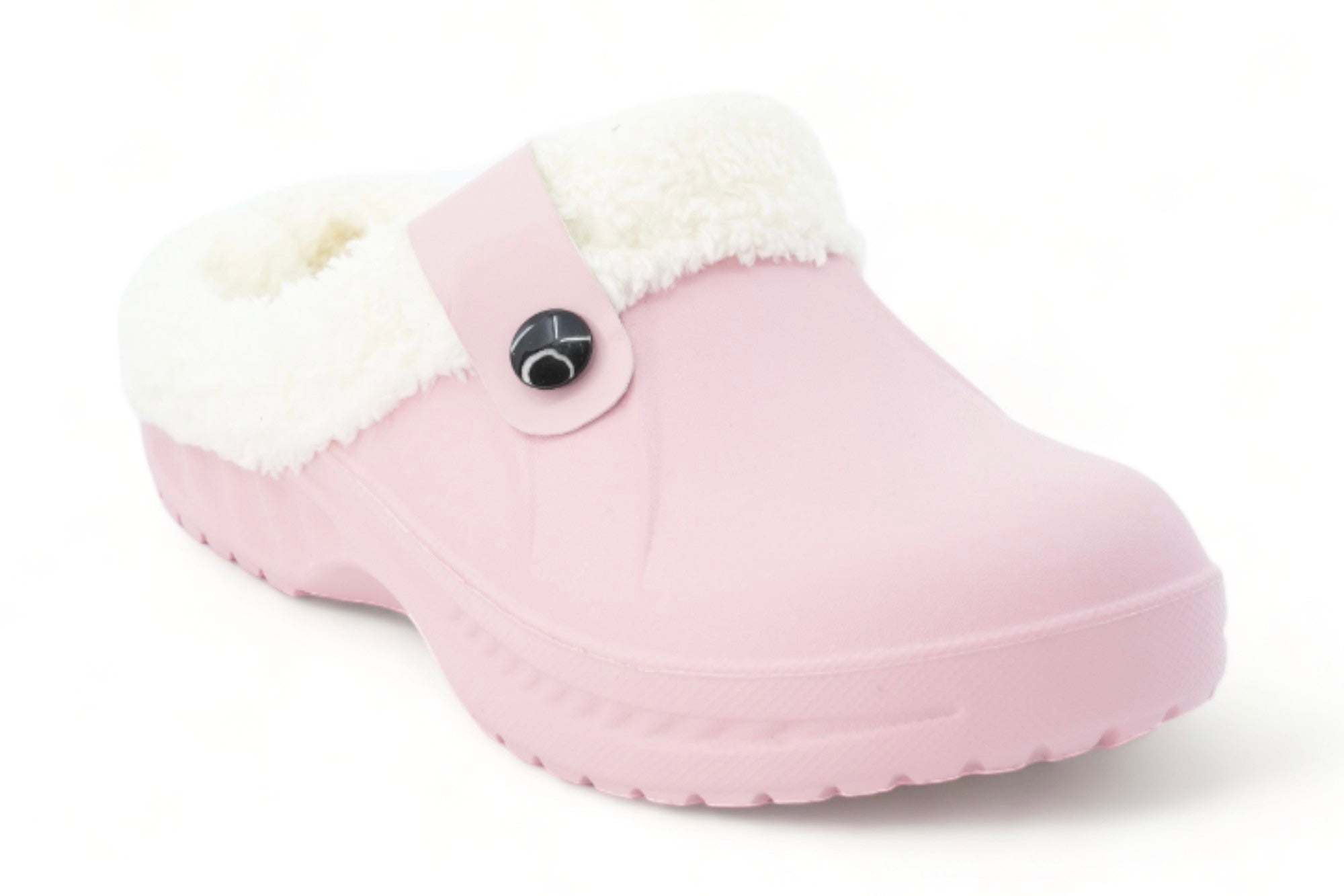 Women's Pink Fleece Lined Slide Slipper