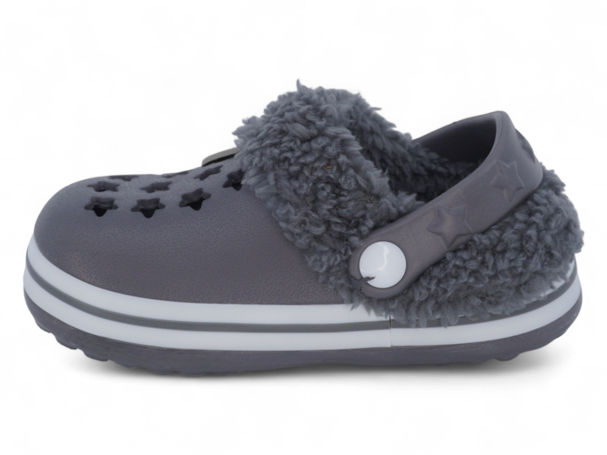 Boys' Gray Bear Clog