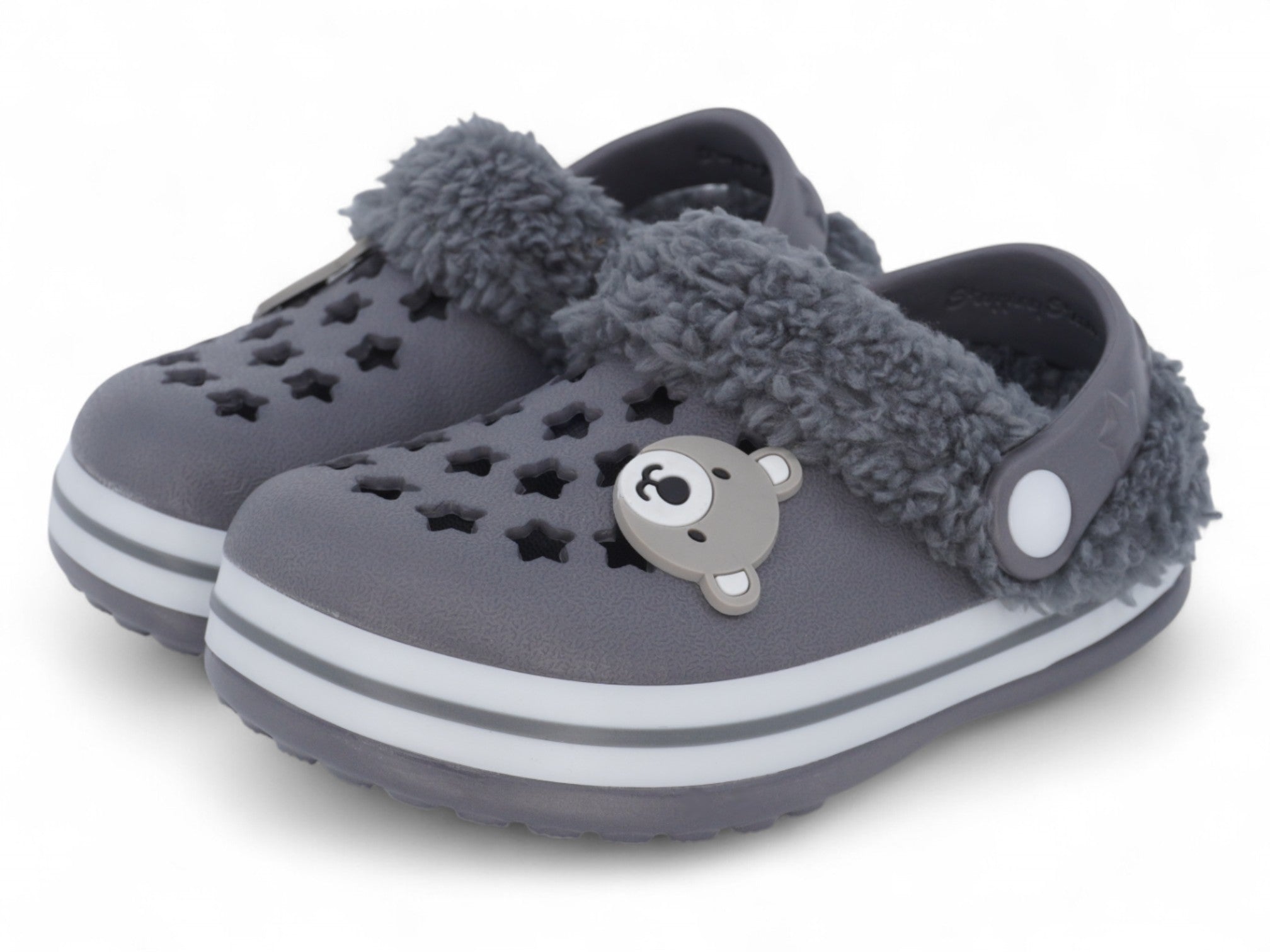 Boys' Gray Bear Clog