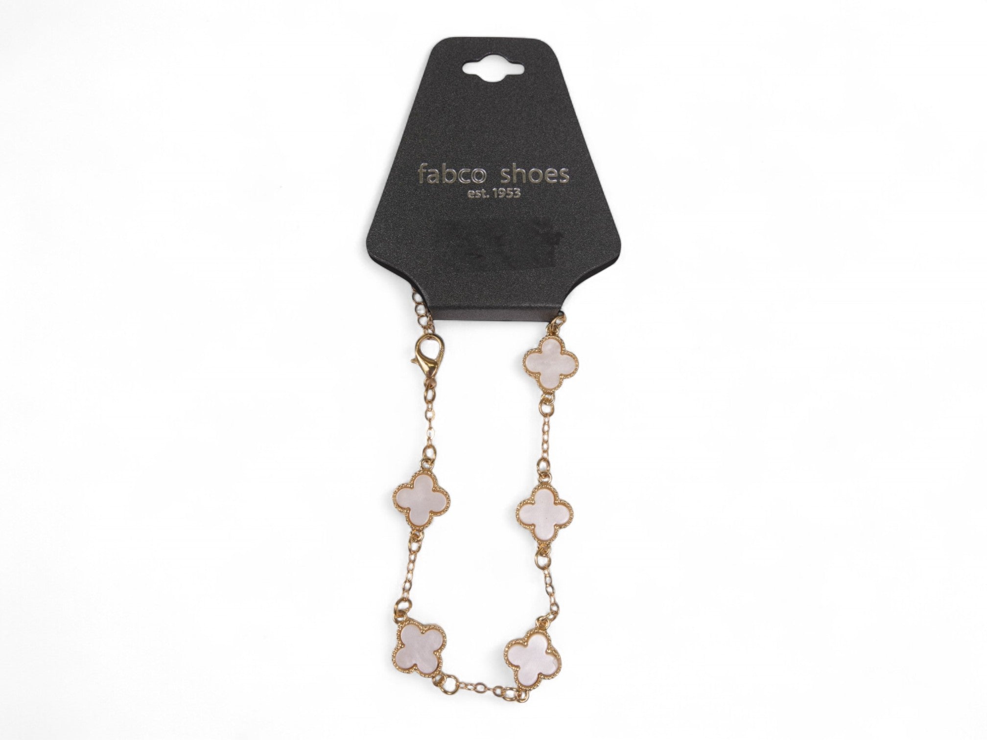 Pearl & Gold Clover Bracelet