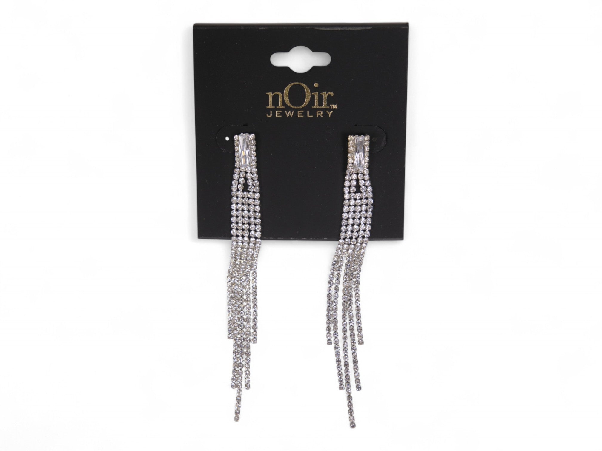 Silver Rhinestone Earring