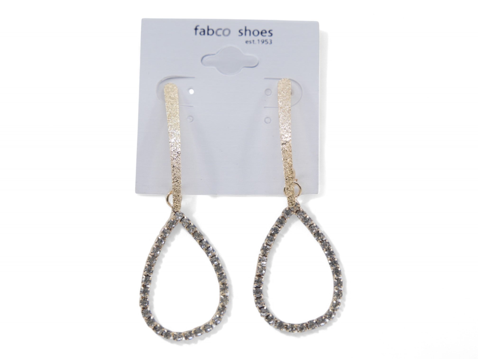 Gold Stone Drop Earring