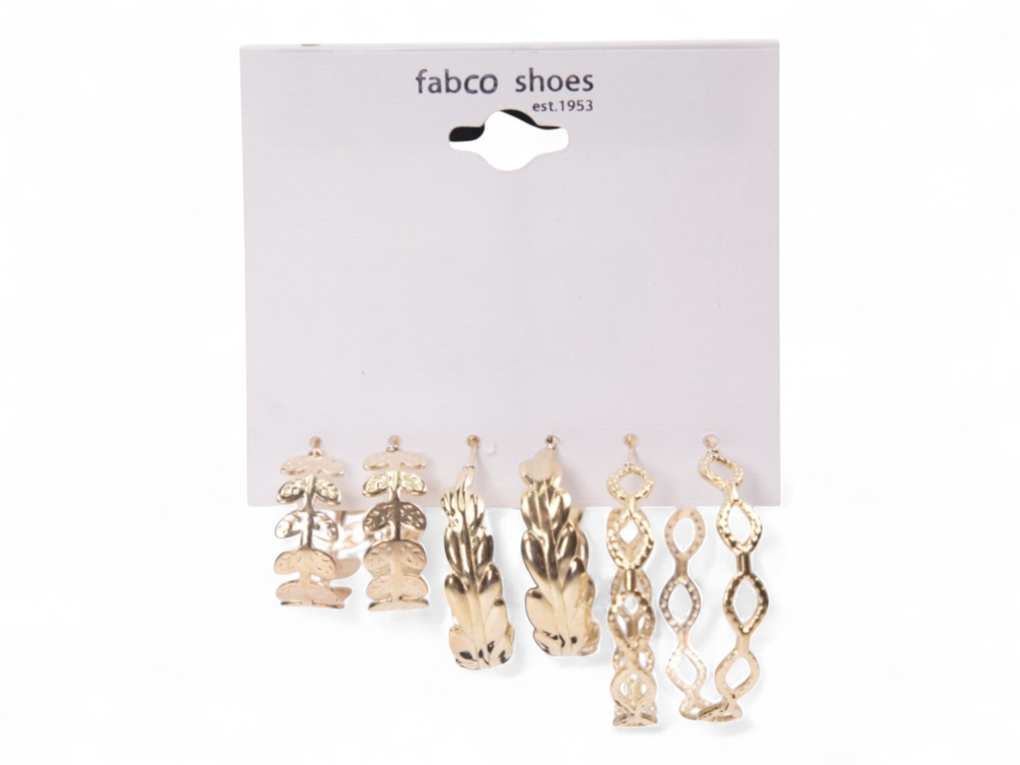 Gold Hoops Earring Set 3 Pack