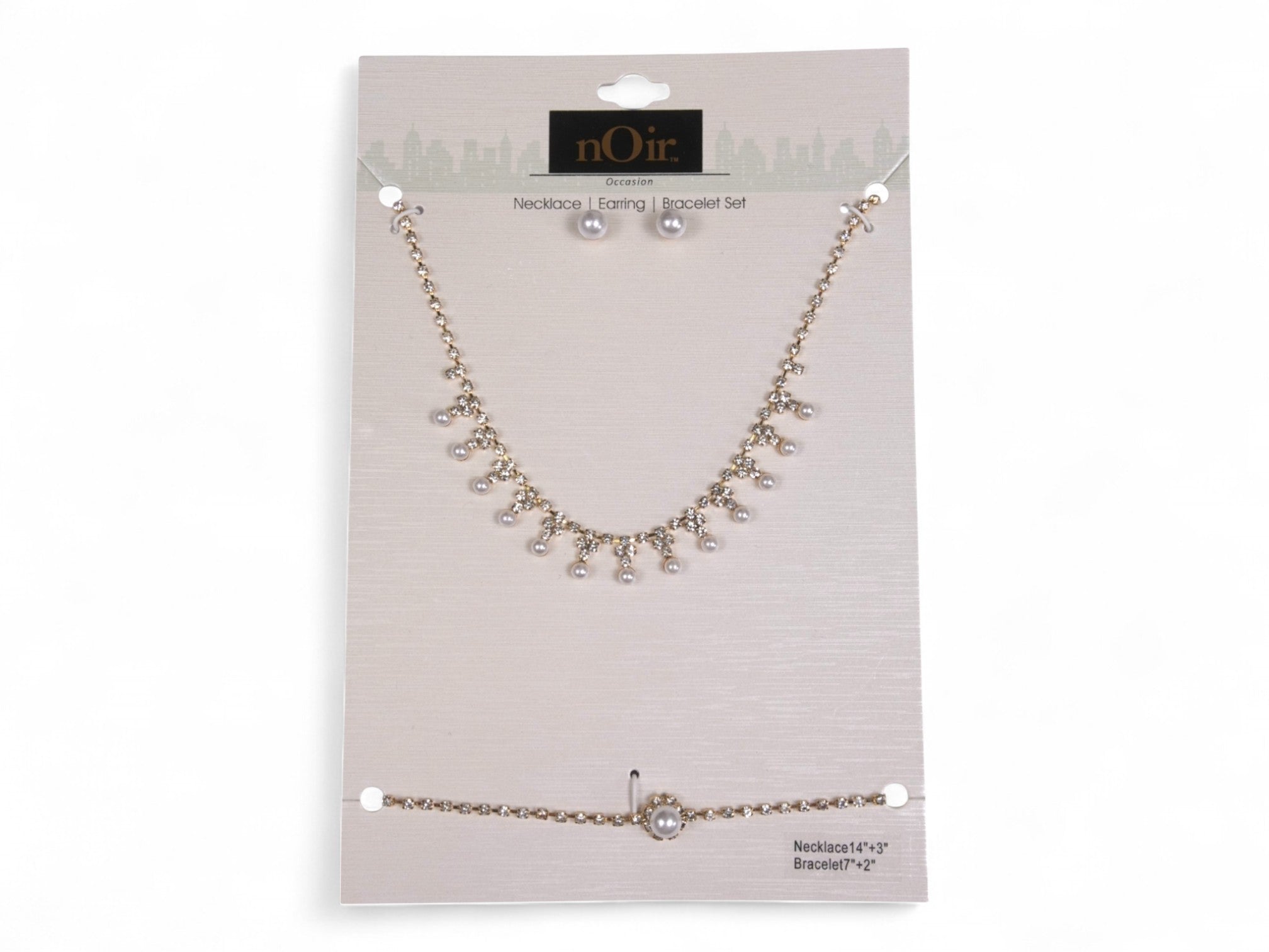 Pearl Necklace & Earring Set