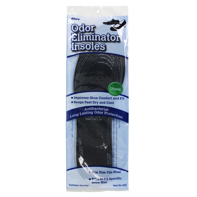 Black Unisex Odor Eliminator Insoles