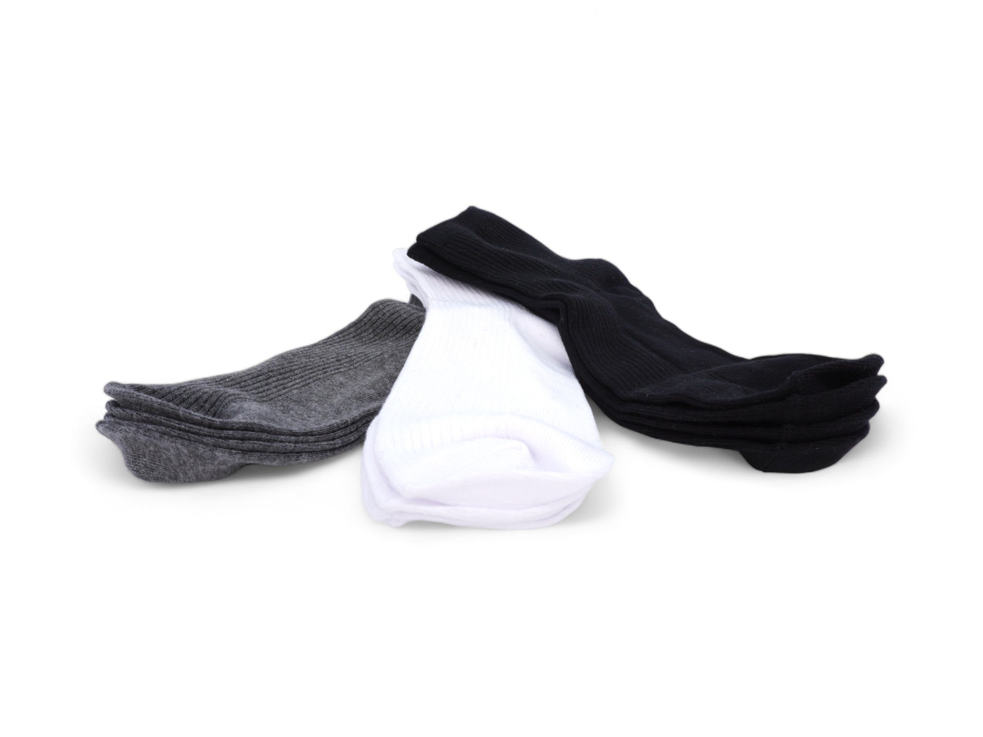 Women's Ribbed Quarter Socks - 6 Pairs