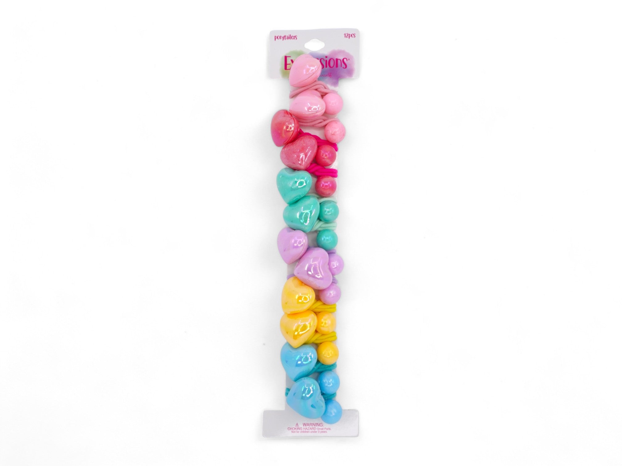 Girl's XL Heart Hair Knockers - 12 Pack