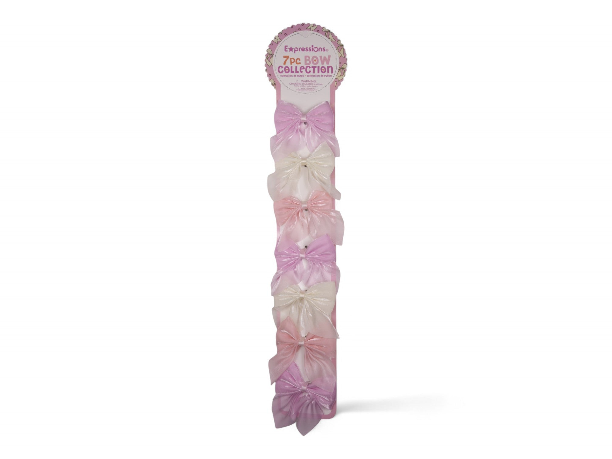 Chiffon Bow Clips 7 PC