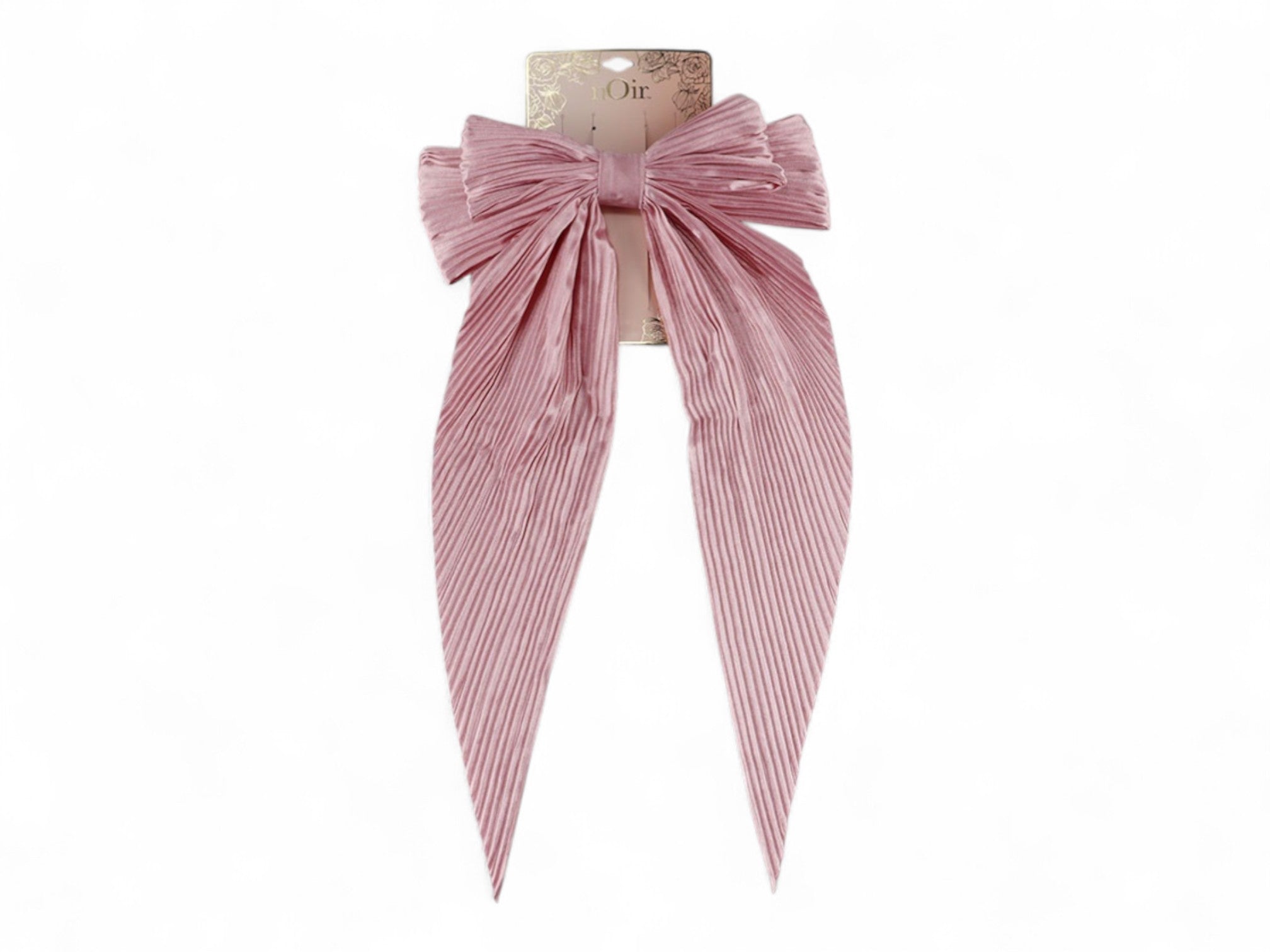 Dusty Rose Satin Hair Bow