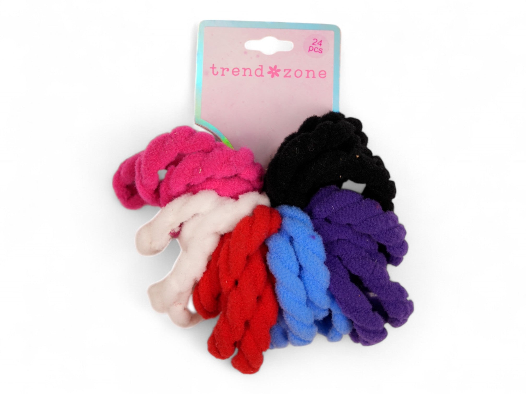 Girl's Twist Ponios - 24 Pack