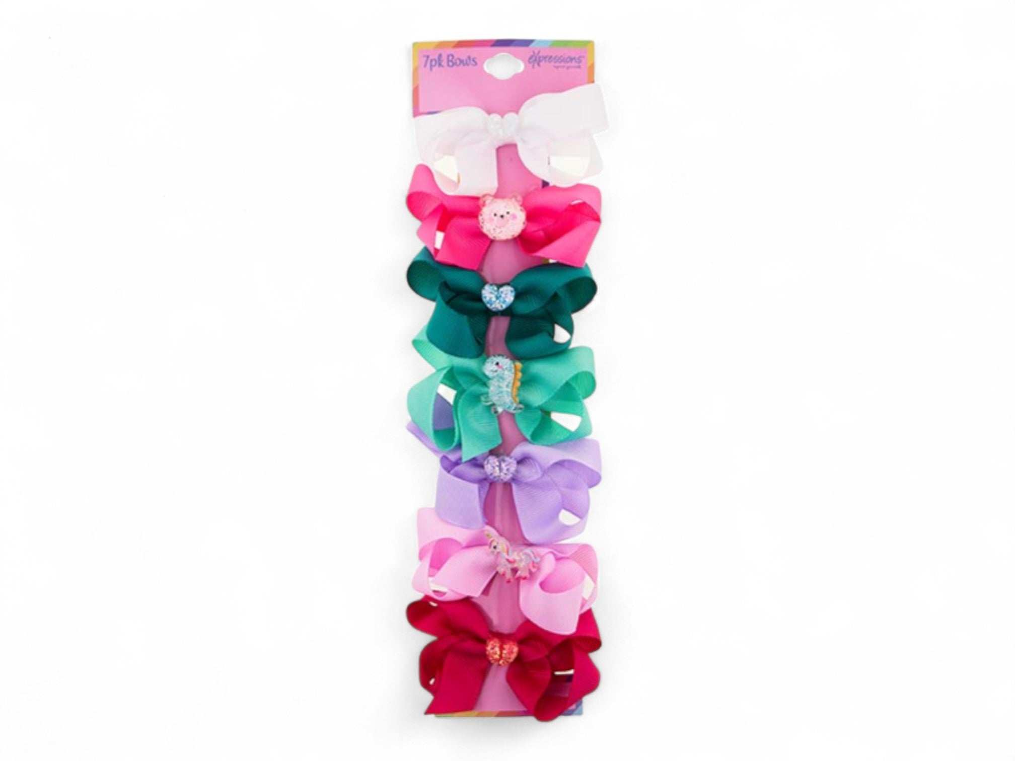 Bows with Charms 7 PK
