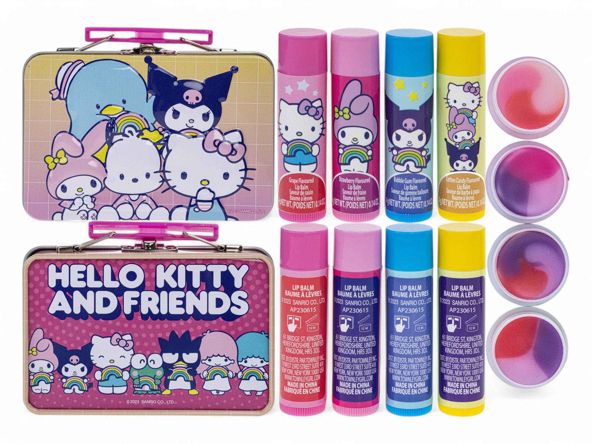 Hello Kitty 4PK Swirl Lip Balm