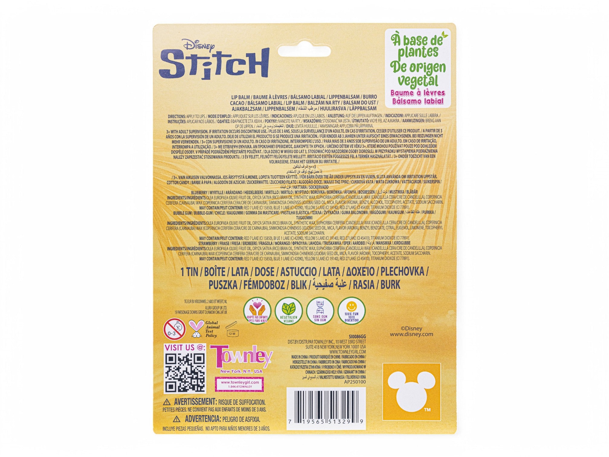 Stitch 4PK Lip Balm Tin Set