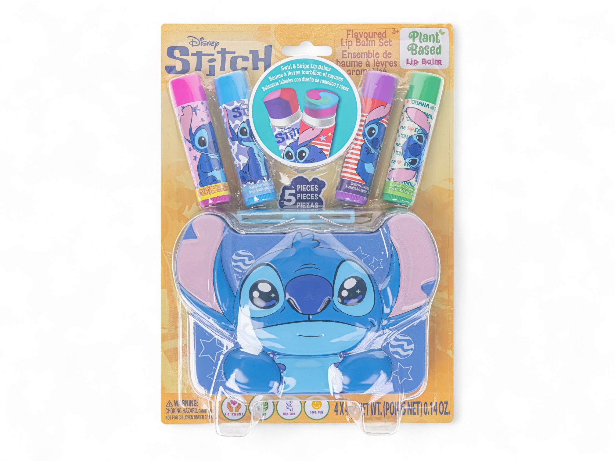 Stitch 4PK Lip Balms Tin Set