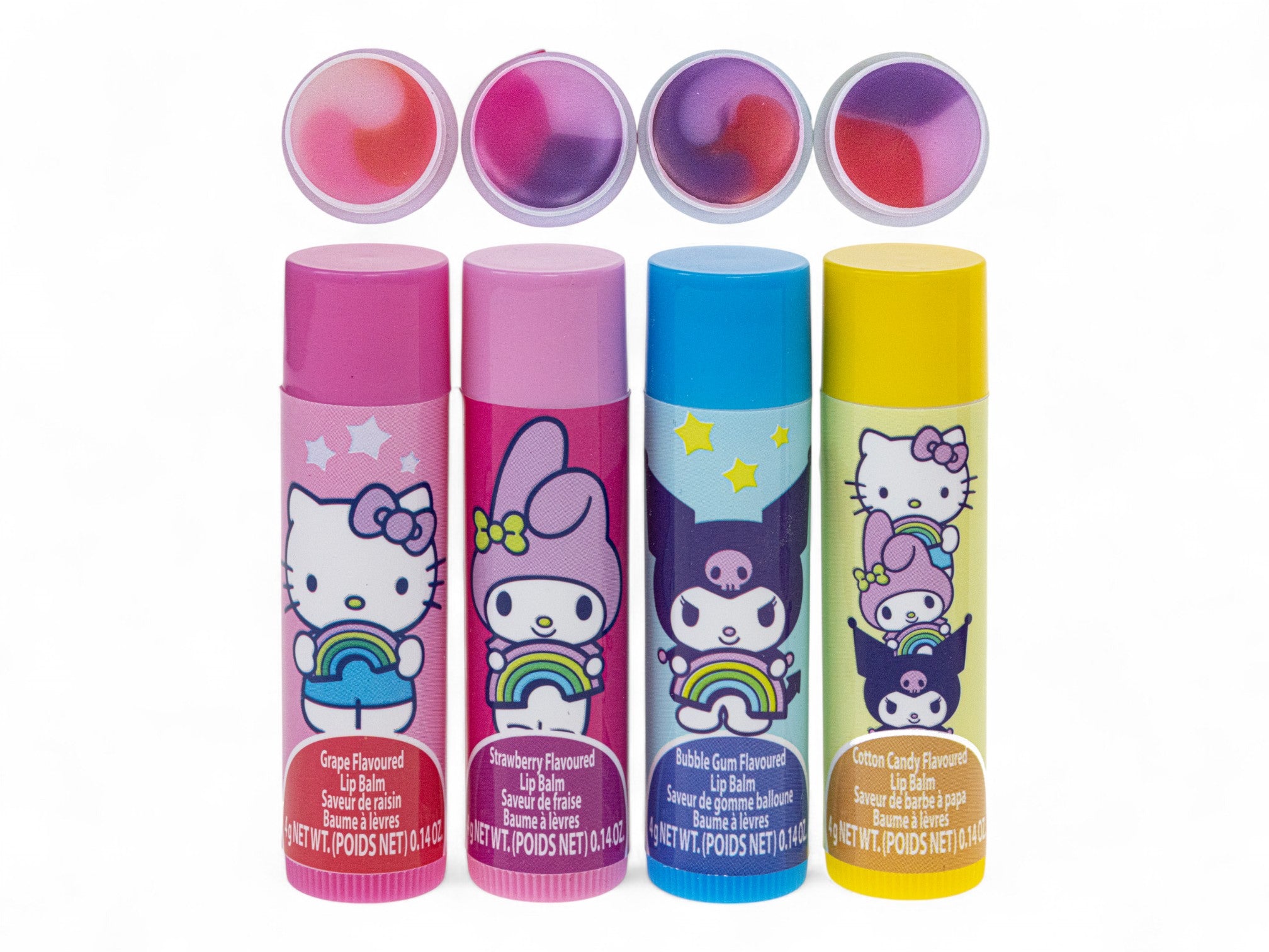 Hello Kitty 4PK Swirl Lip Balms