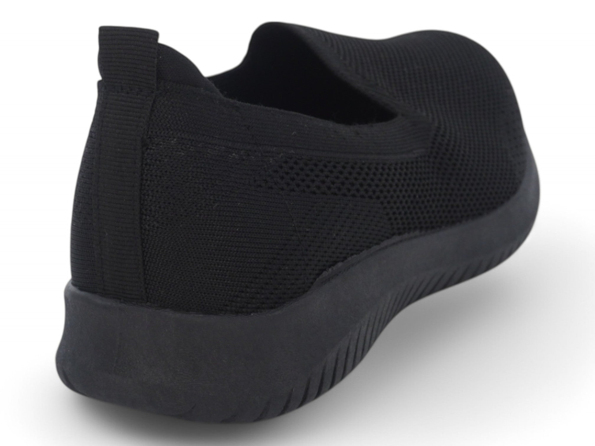 Women's Black Flyknit Athletic Slip On