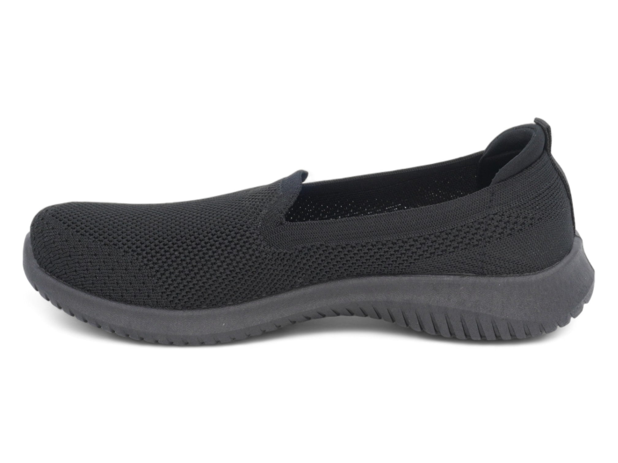 Women's Black Low Cut Athletic Slip On