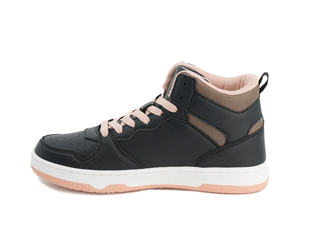 Women's Black Basketball High Top Sneaker