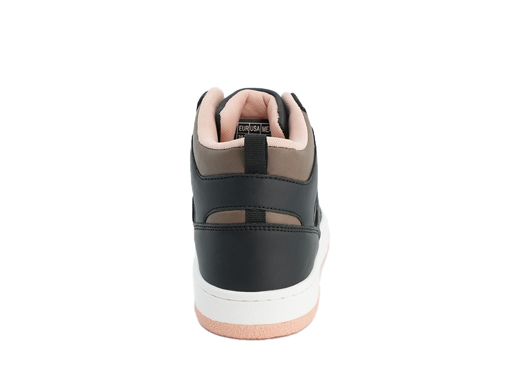 Women's Black Basketball High Top Sneaker