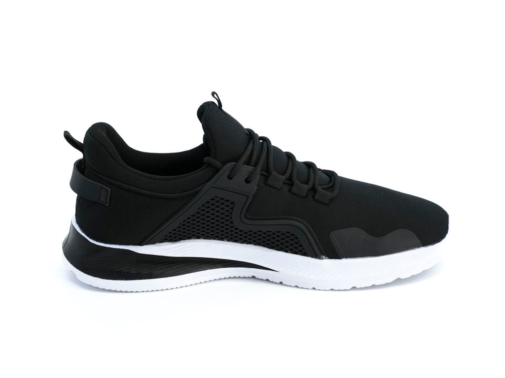 Women's Black Sleek Athletic Sneaker