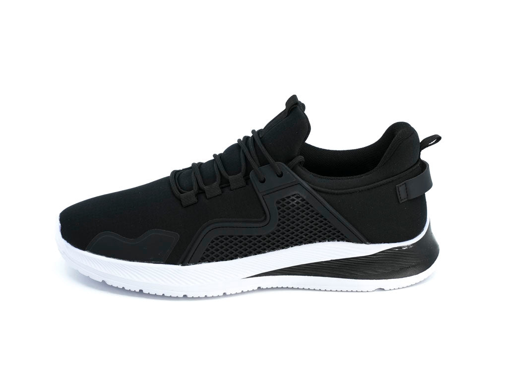 Women's Black Sleek Athletic Sneaker