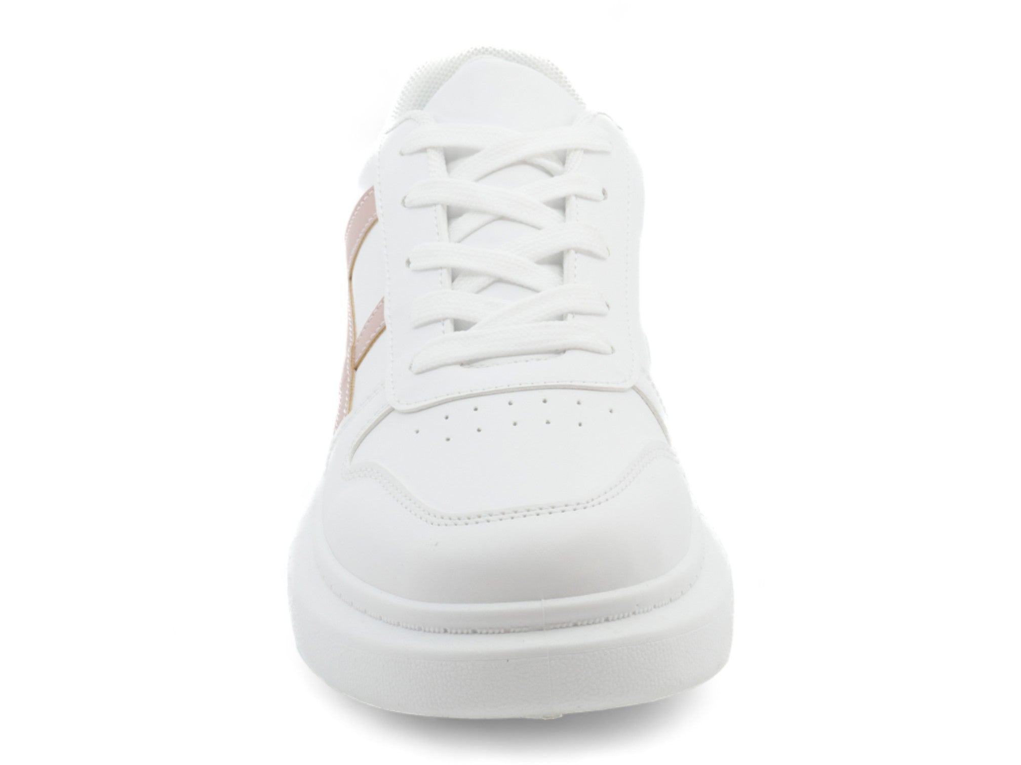 Women's White & Pink Casual Sneaker