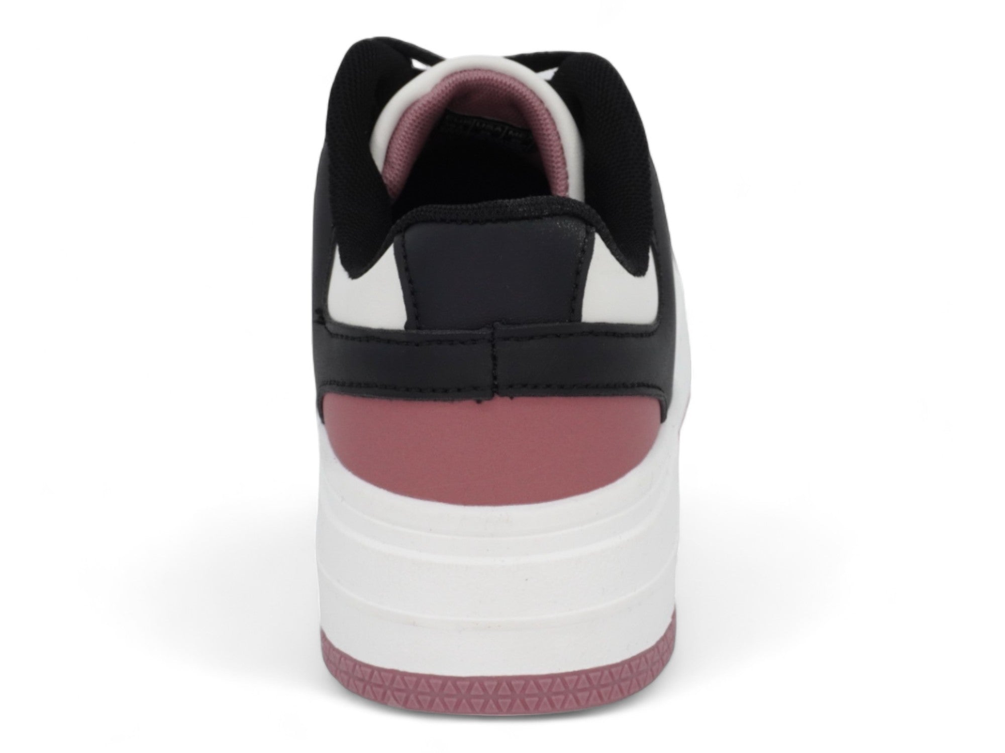 Women's Black & Mauve Platform Court Sneaker