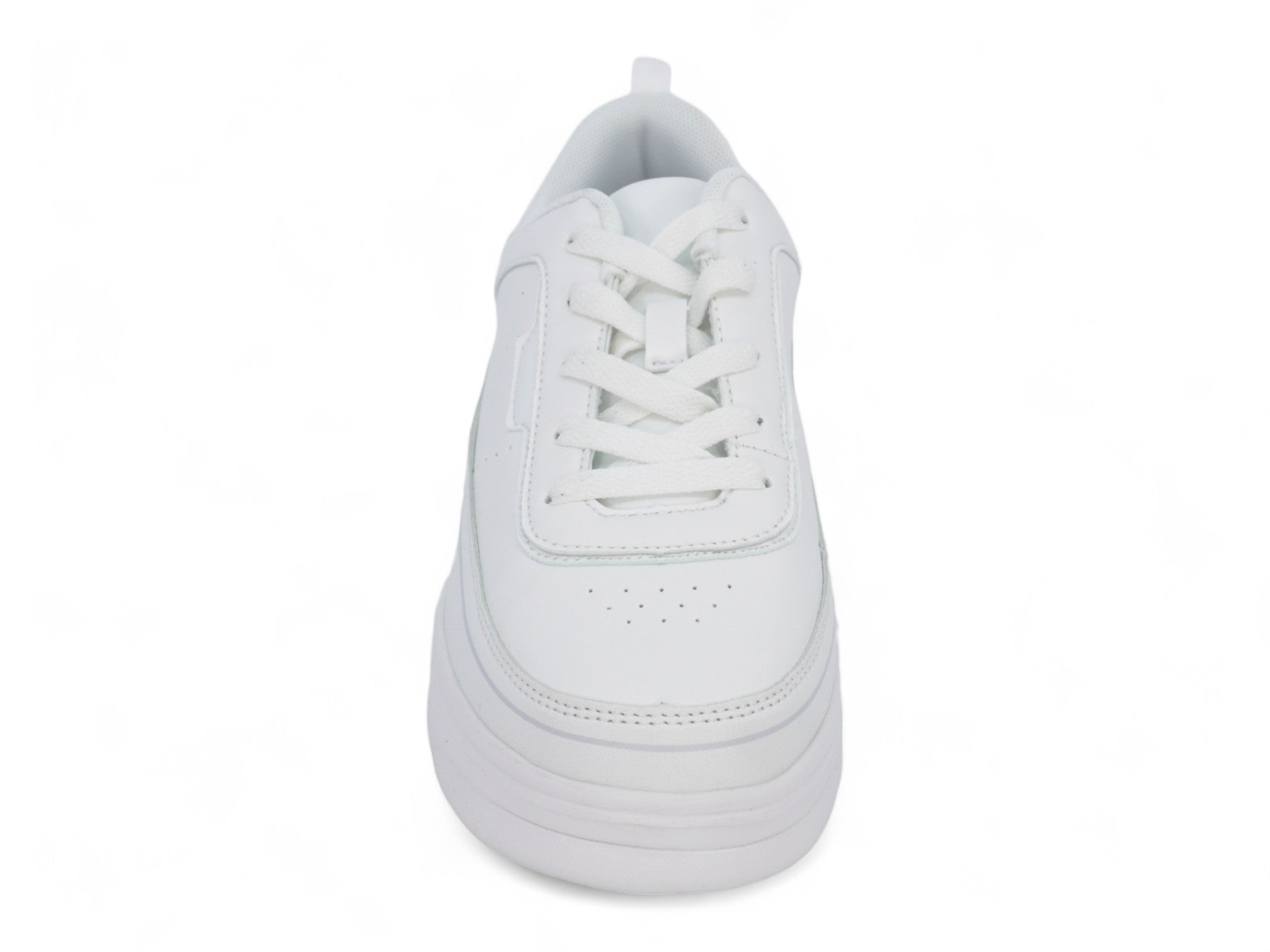 Women's White Comfort Platform Sneaker