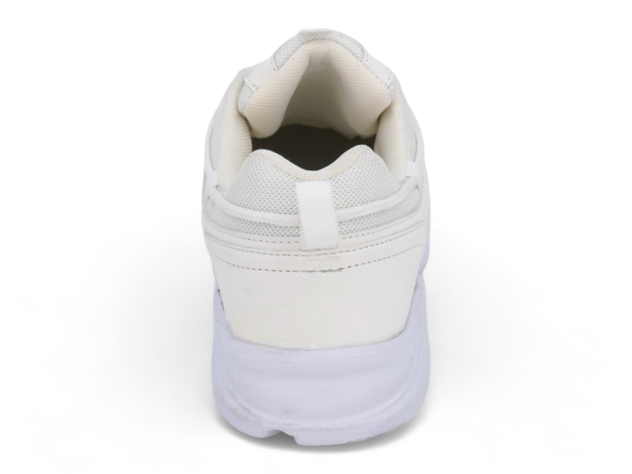 Women's White Chunky Bungee Sneaker