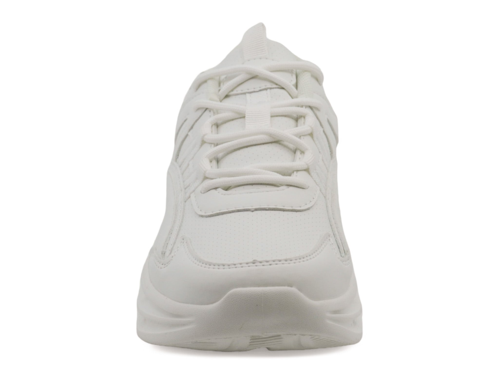 Women's White Vegan Leather Athletic Sneaker