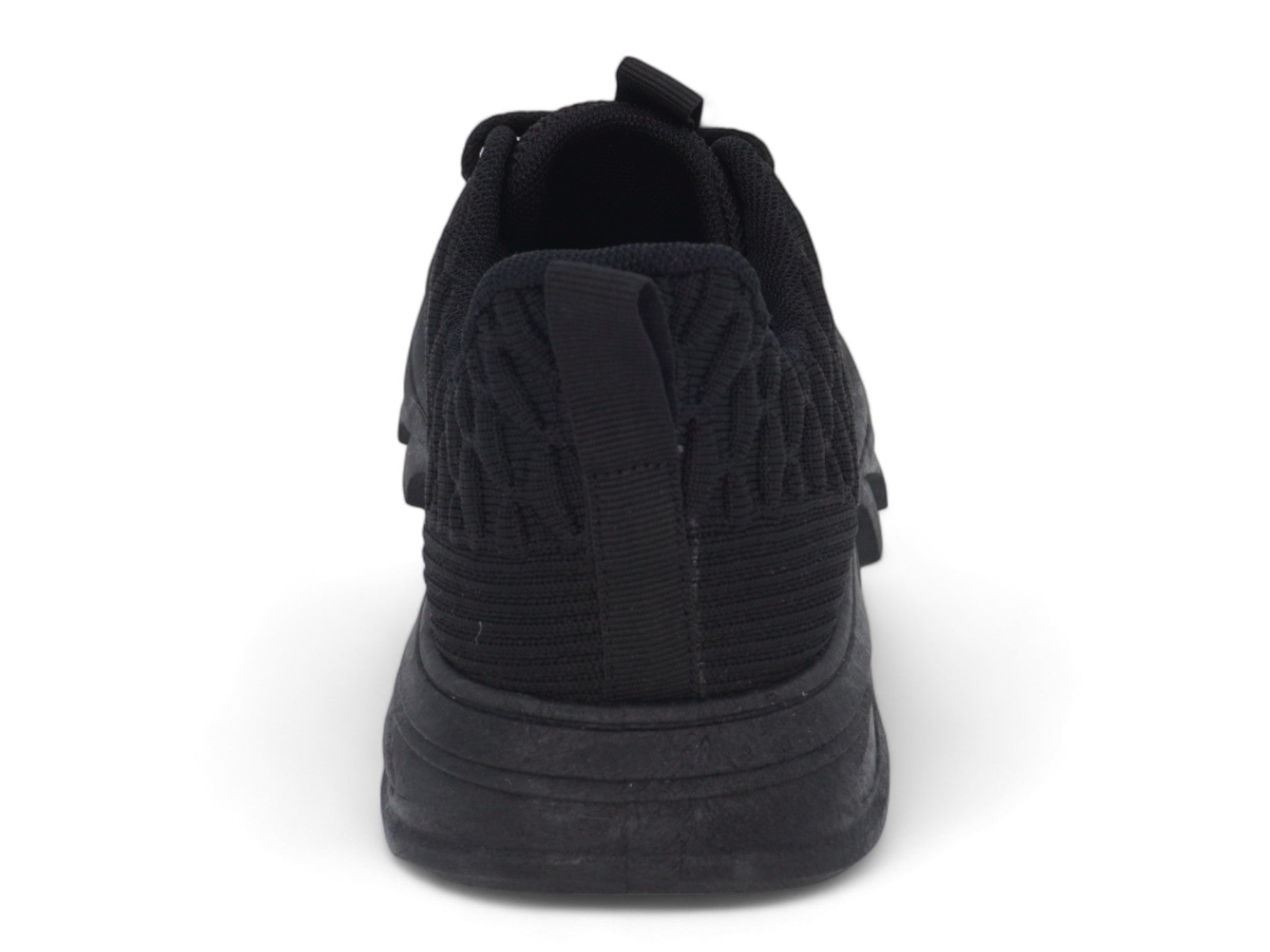 Women's Black Textured Flyknit Sneaker