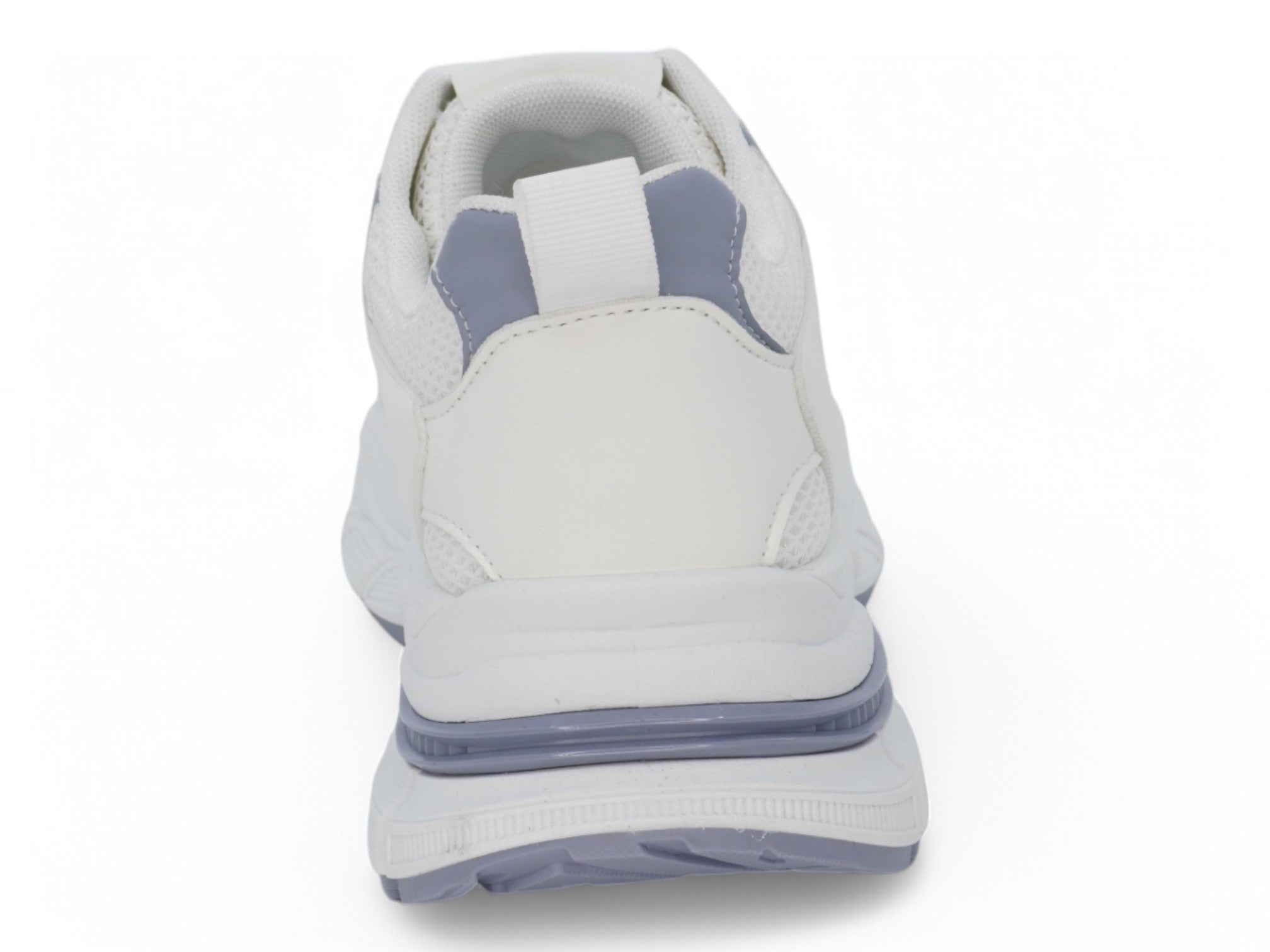 Women's White & Blue Platform Sneaker