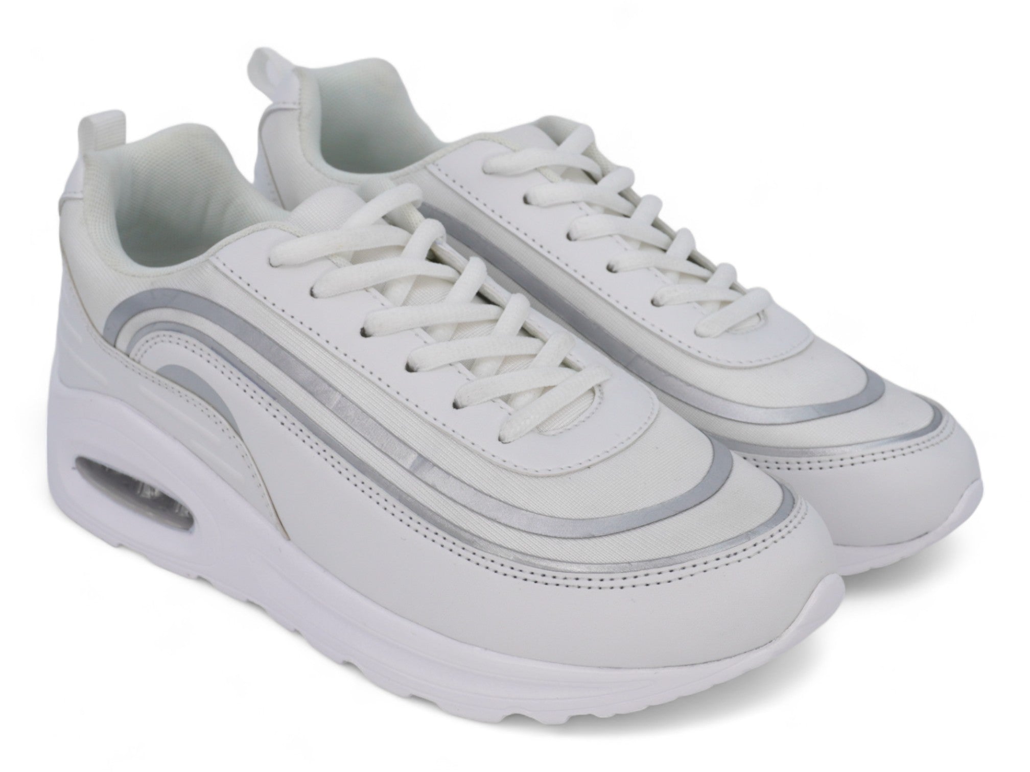 Women's White Bubble Athletic Sneaker