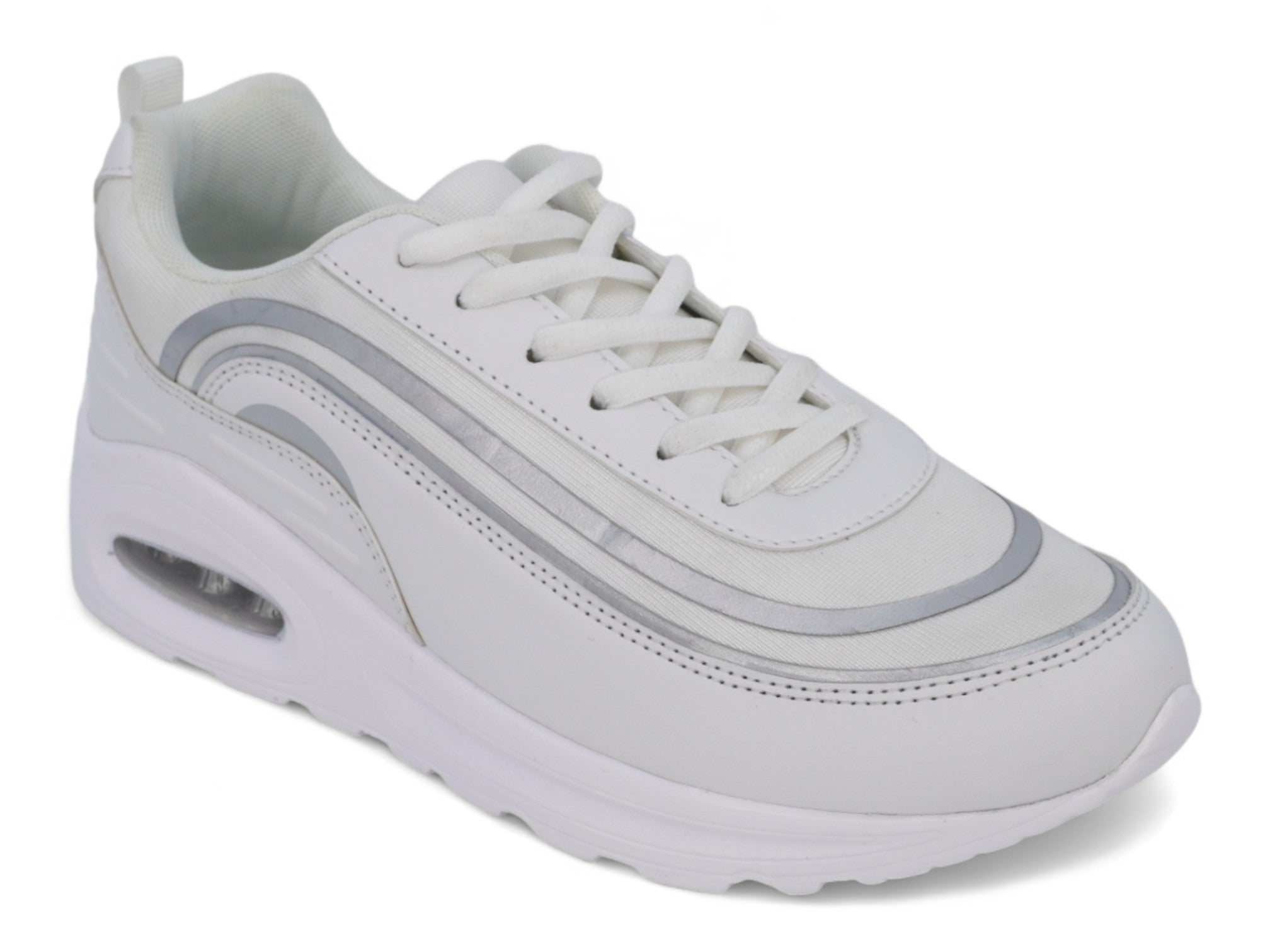 Women's White Bubble Athletic Sneaker
