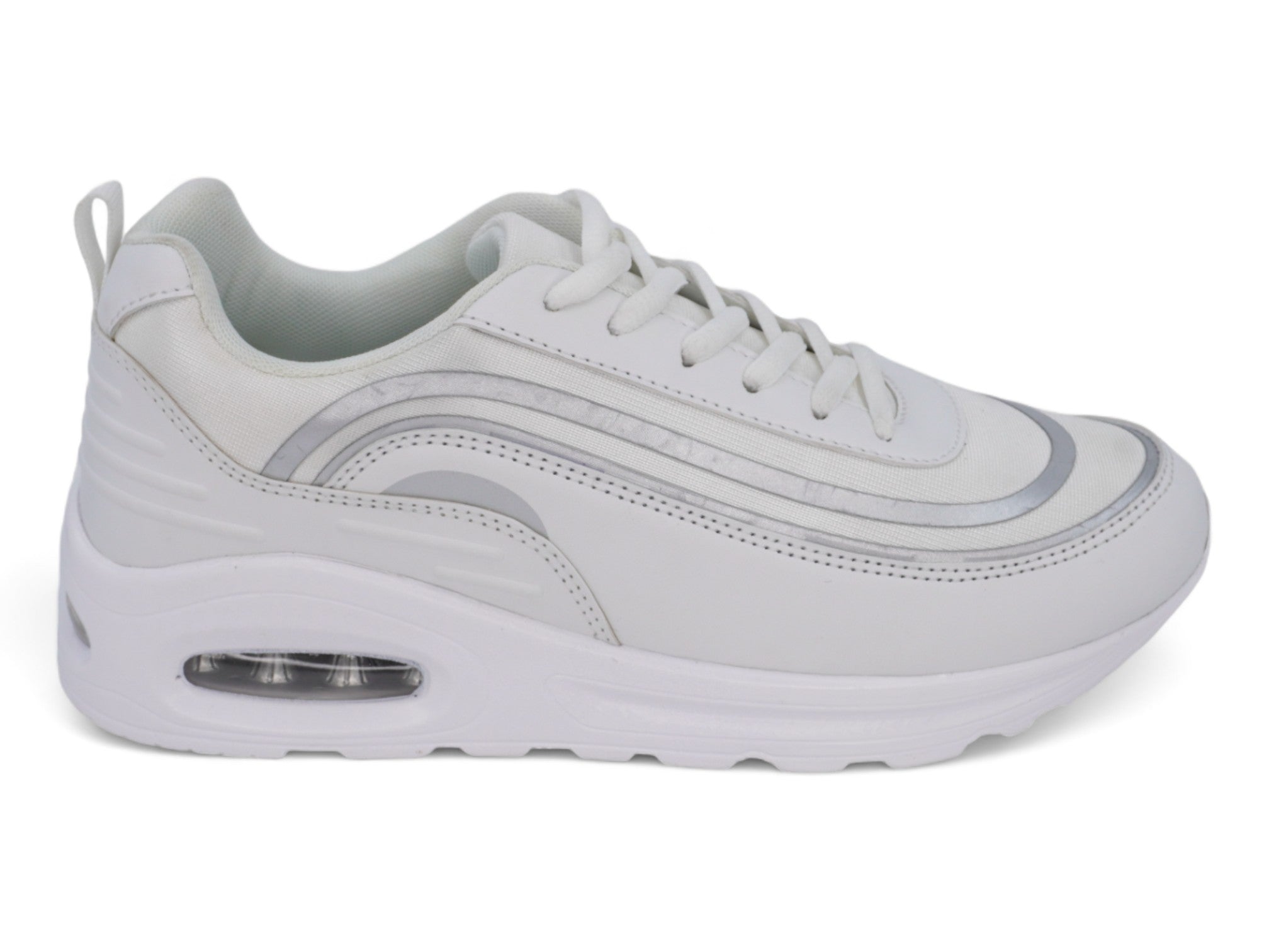 Women's White Bubble Athletic Sneaker