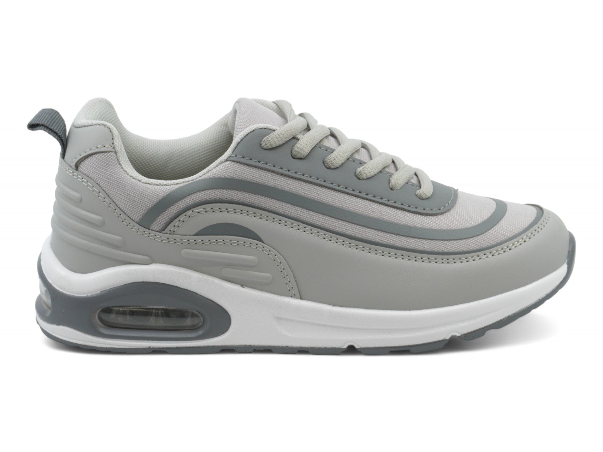 Women's Gray Bubble Athletic Sneaker