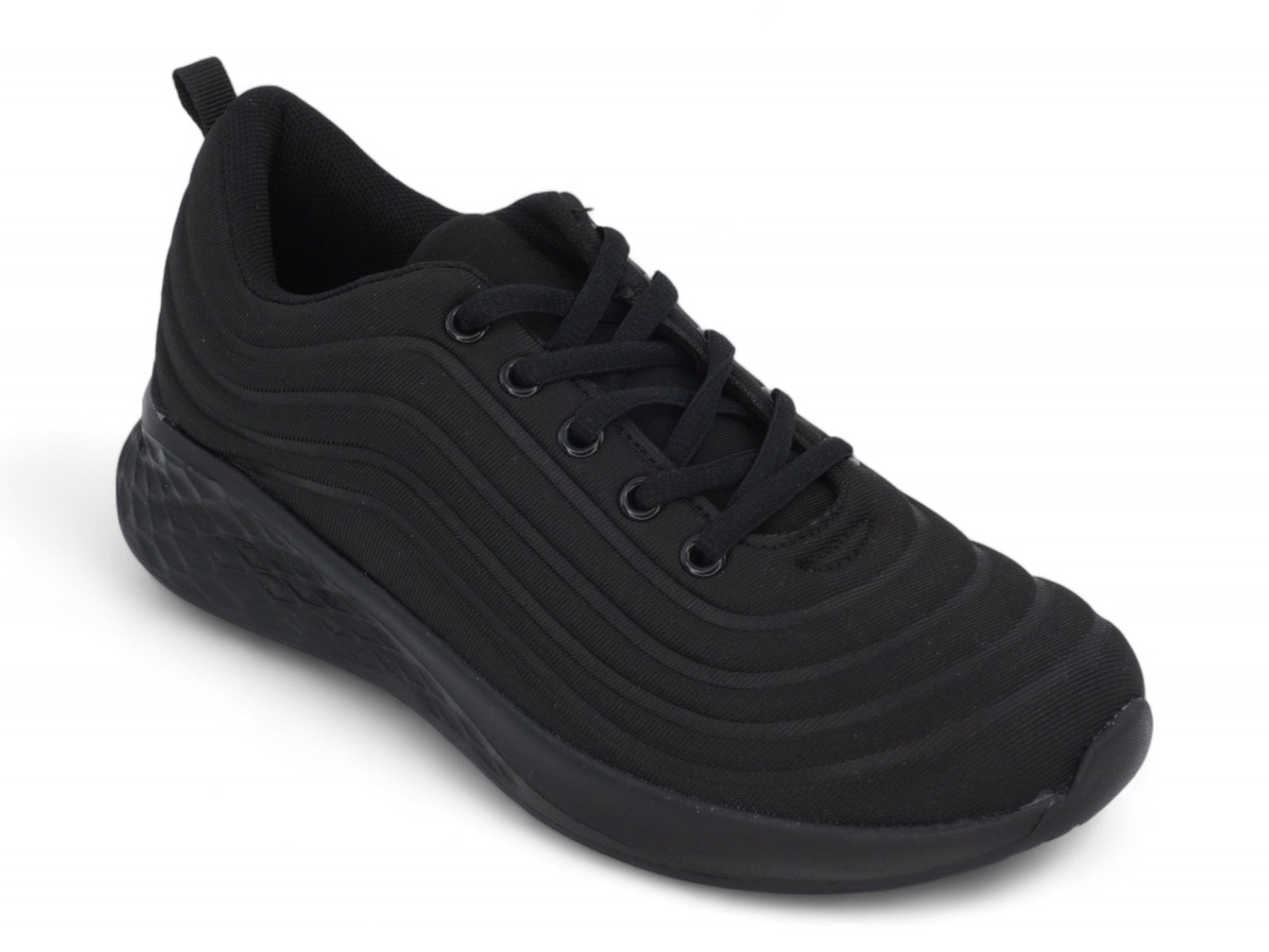 Women's Black Nylon Athletic Sneaker