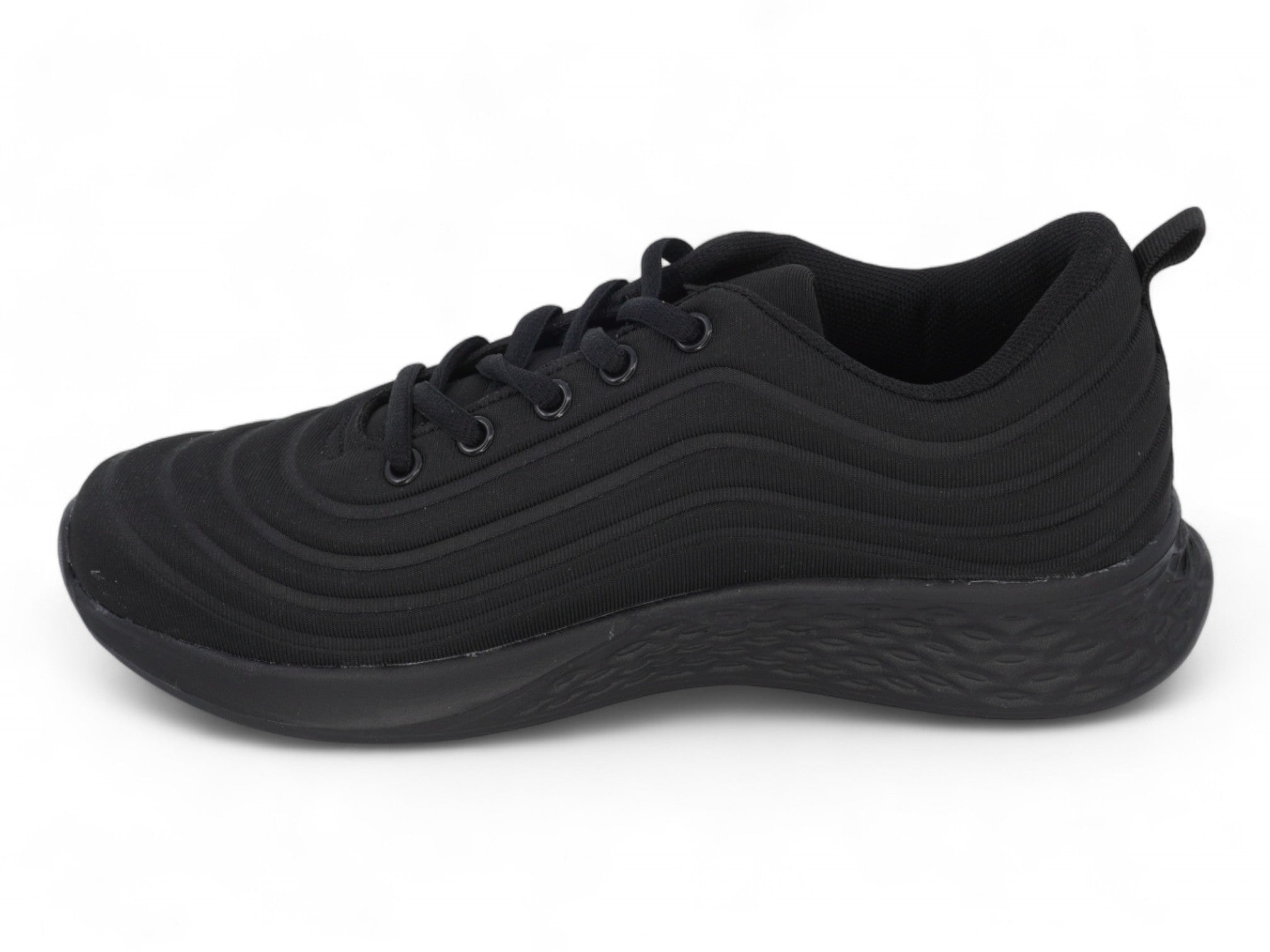 Women's Black Nylon Athletic Sneaker