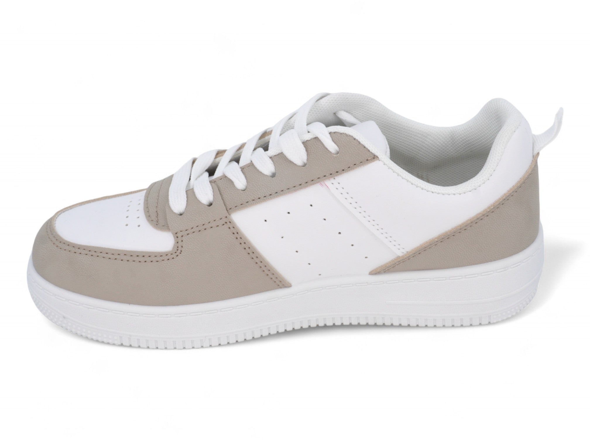 Women's Taupe Court Side Sneaker