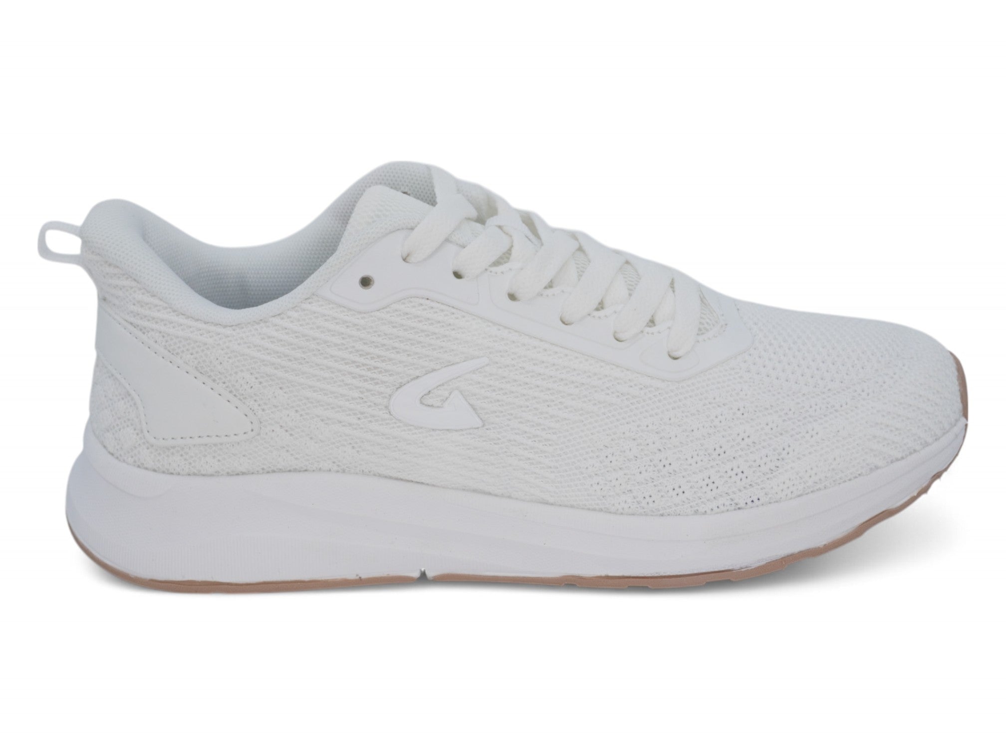 Women's White Gum Sole Fly Knit Sneaker