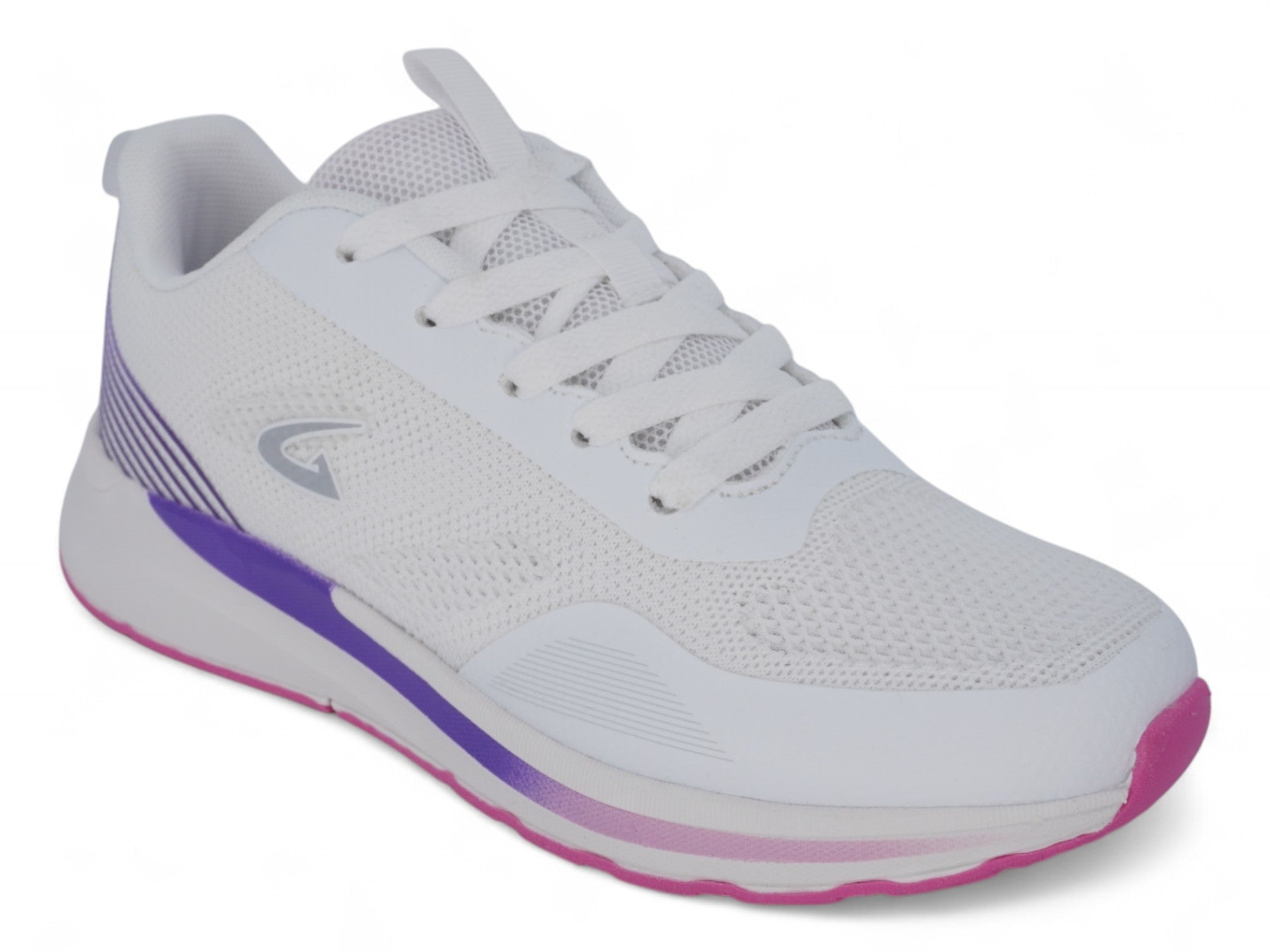 Women's Pink & White Striped Athletic Sneaker