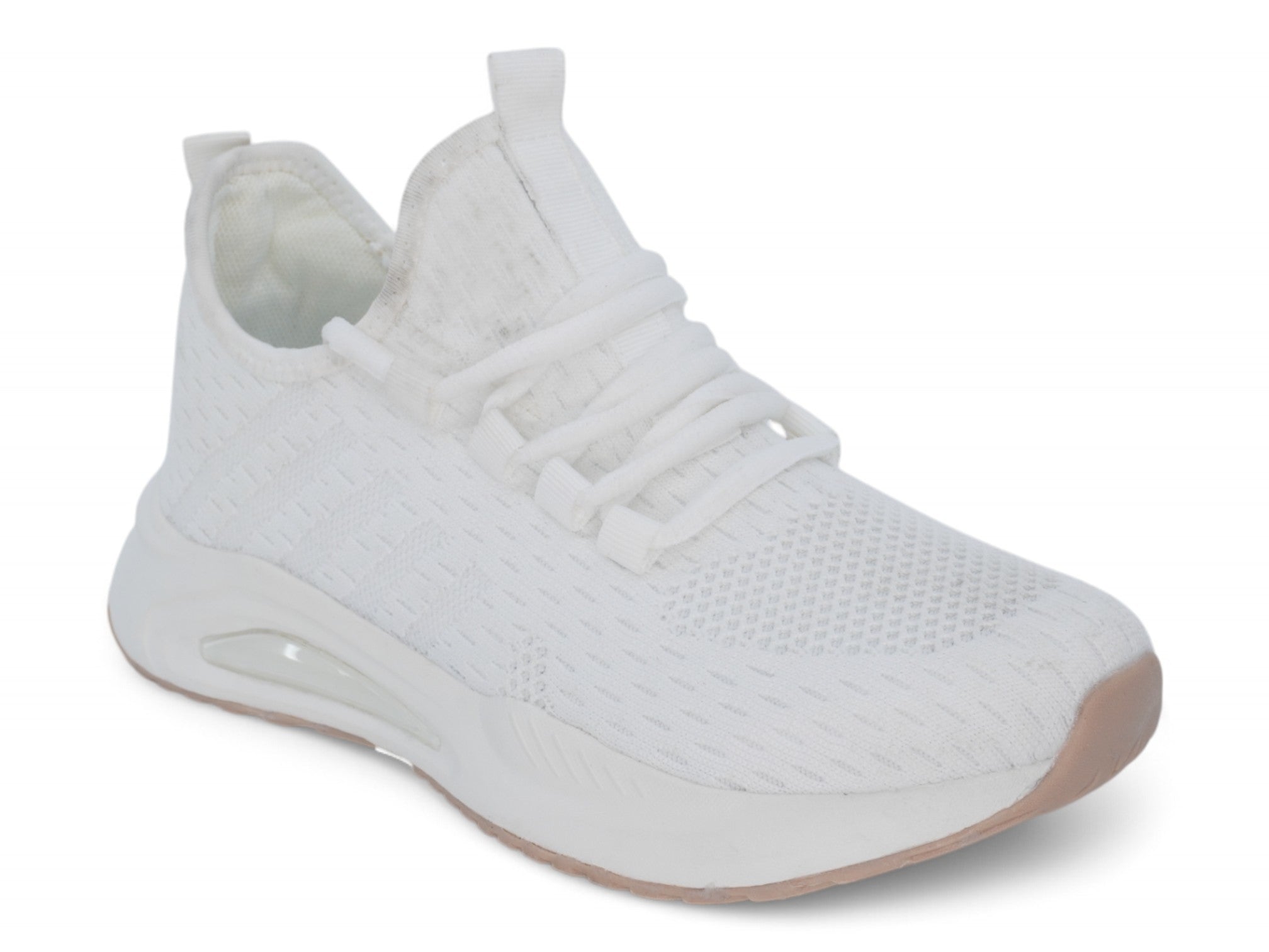 Women's White Mesh Bubble Sneaker